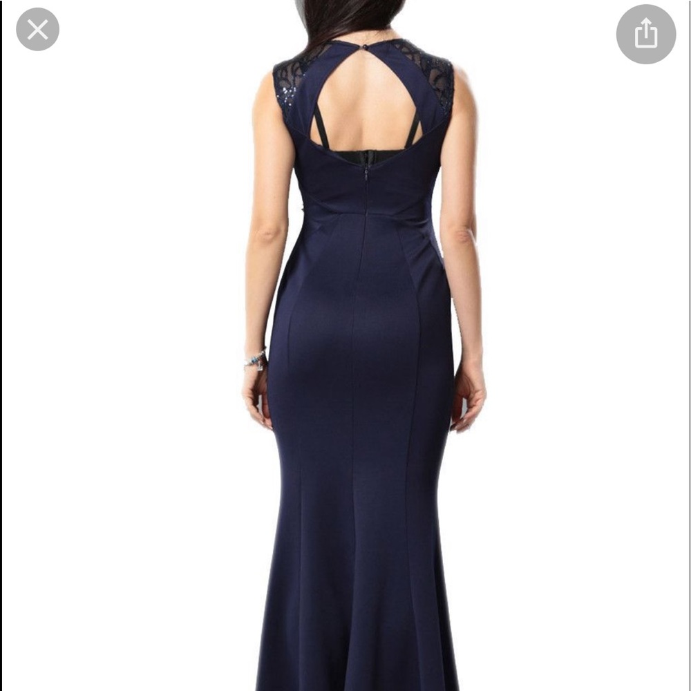 Fits 6-8 Navy mesh top mermaid maxi - Picture 3 of 9